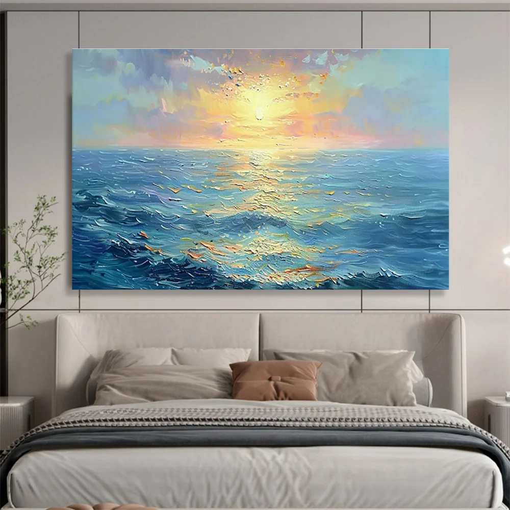 Coastal Impressionistic Sellers - extra large wall sculpture decor